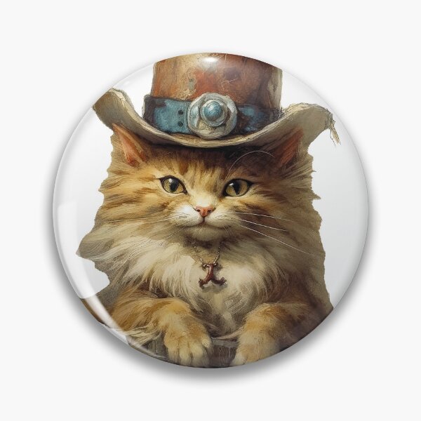 Item preview, Cat wearing hat,yellow color,abstract,cartoon designed and sold by Hermossa-Art.