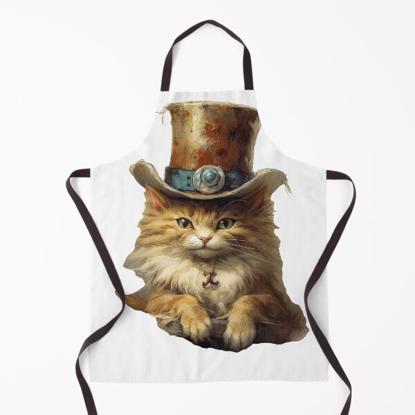 Item preview, Cat wearing hat,yellow color,abstract,cartoon designed and sold by Hermossa-Art.