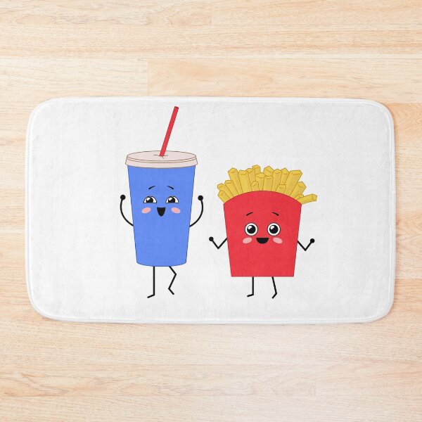Item preview, Cute happy characters - soda and fries. Best friends forever designed and sold by Viktoriia.