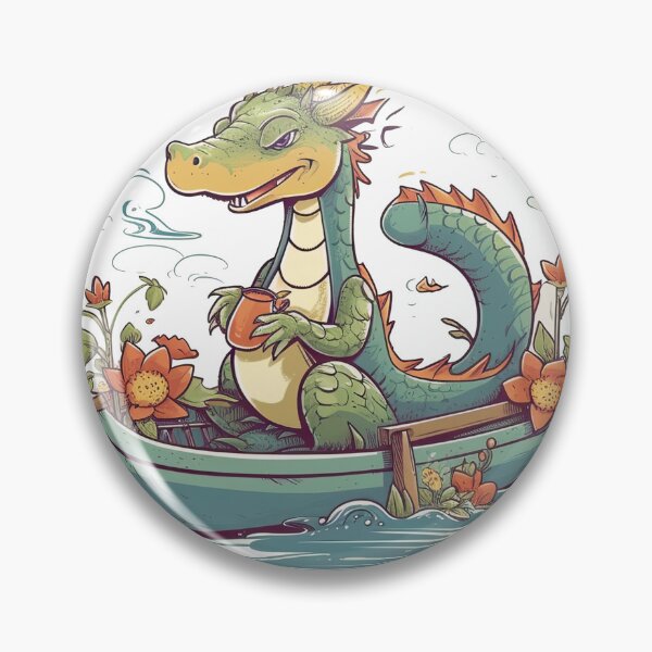 Item preview, Dragon Fishing Adventures - Serene Boat Trips for Hobbyists and Anglers Alike designed and sold by DooodleGod.