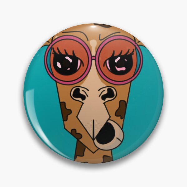 Item preview, Funny giraffe with pink glasses designed and sold by Sherricaa.