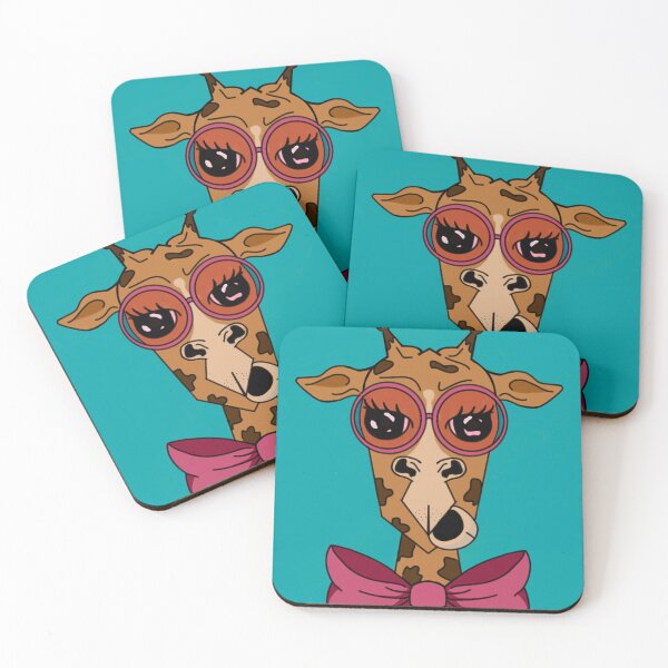 Item preview, Funny giraffe with pink glasses designed and sold by Sherricaa.