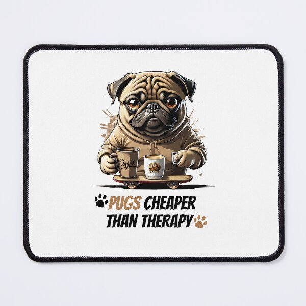 Item preview, Pug Lives Matter Funny Pug Life Sayings Dog Skaterboarding Coffee Obsessed Skater Time Quotes Funny Therapy, Mental Health Puns designed and sold by Sshmorr.