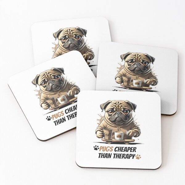 Item preview, Pug Lives Matter Funny Pug Life Sayings Dog Skaterboarding Coffee Obsessed Skater Time Quotes Funny Therapy, Mental Health Puns designed and sold by Sshmorr.