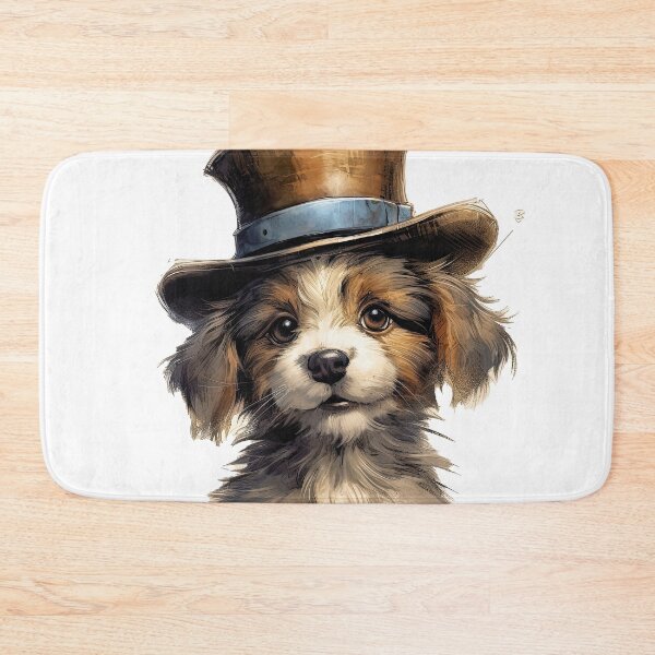 Item preview, Dog wearing hat,yellow color,abstract,cartoon,Puppy, cub designed and sold by Hermossa-Art.