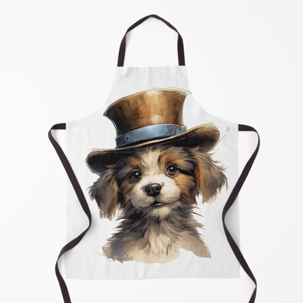 Item preview, Dog wearing hat,yellow color,abstract,cartoon,Puppy, cub designed and sold by Hermossa-Art.