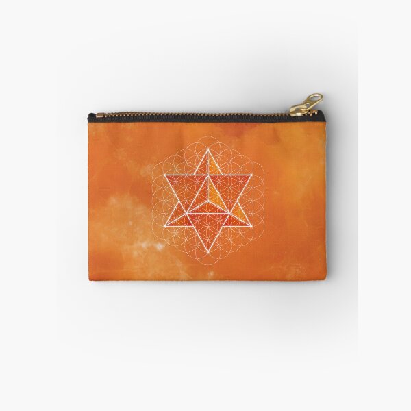 Item preview, Merkaba & Flower of Life on orange calcite designed and sold by RedCloudDesign.