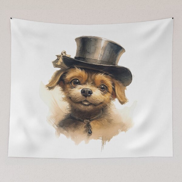 Item preview, Copy of Dog wearing hat,yellow color,abstract,cartoon,Puppy, cub designed and sold by Hermossa-Art.