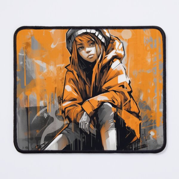 Item preview, graffiti girl in sketchbook style designed and sold by nolutsch.