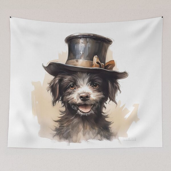 Item preview, Copy of Dog wearing hat,yellow color,abstract,cartoon,Puppy, cub designed and sold by Hermossa-Art.
