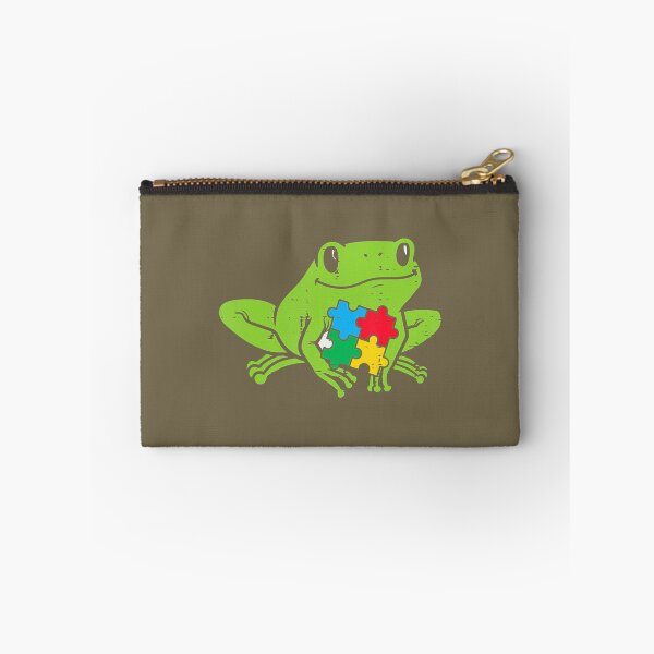 Aperçu de l'œuvre Autisme Grenouille Puzzle Mignon Awareness Animal ASD Kids créée et vendue par cqgfuwmgcy84.