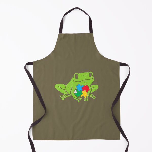 Aperçu de l'œuvre Autisme Grenouille Puzzle Mignon Awareness Animal ASD Kids créée et vendue par cqgfuwmgcy84.
