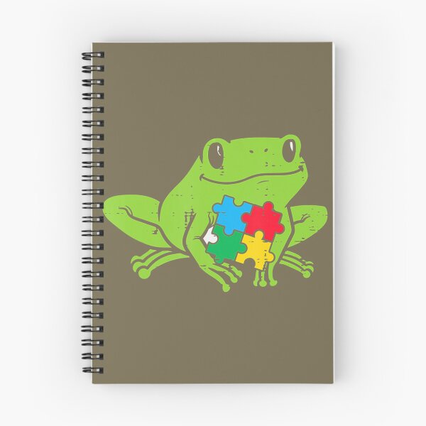 Aperçu de l'œuvre Autisme Grenouille Puzzle Mignon Awareness Animal ASD Kids créée et vendue par cqgfuwmgcy84.