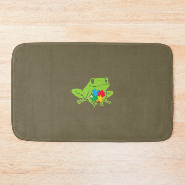 Aperçu de l'œuvre Autisme Grenouille Puzzle Mignon Awareness Animal ASD Kids créée et vendue par cqgfuwmgcy84.