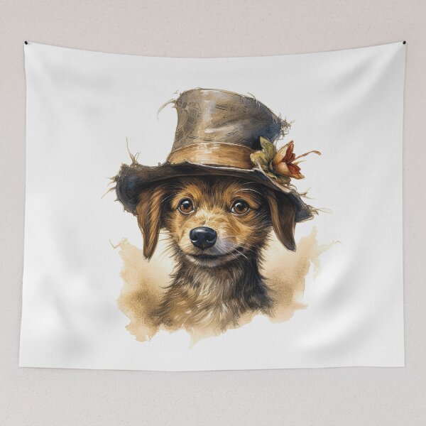 Item preview, Copy of Dog wearing hat,yellow color,abstract,cartoon,Puppy, cub designed and sold by Hermossa-Art.