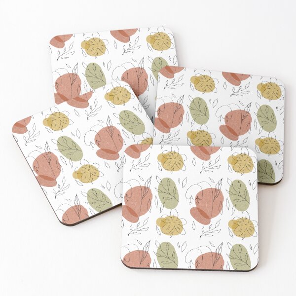 Item preview, Flower leaf geometry shape abstract funny pattern designed and sold by Yana Mustafina | Boho Soulful Designs.