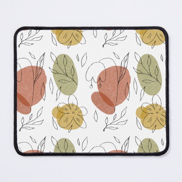 Item preview, Flower leaf geometry shape abstract funny pattern designed and sold by Yana Mustafina | Boho Soulful Designs.