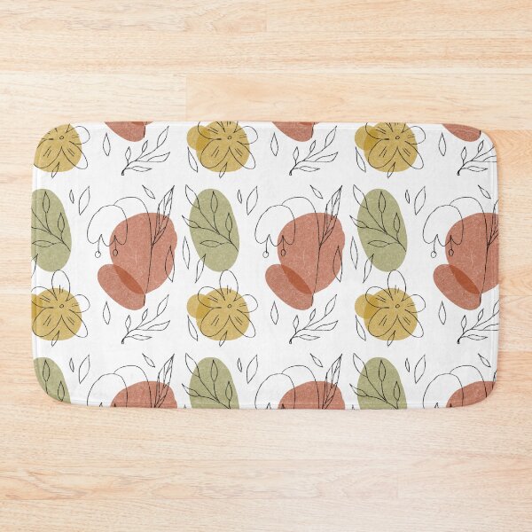 Item preview, Flower leaf geometry shape abstract funny pattern designed and sold by Yana Mustafina | Boho Soulful Designs.