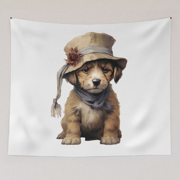 Item preview, Copy of Dog wearing hat,yellow color,abstract,cartoon,Puppy, cub designed and sold by Hermossa-Art.