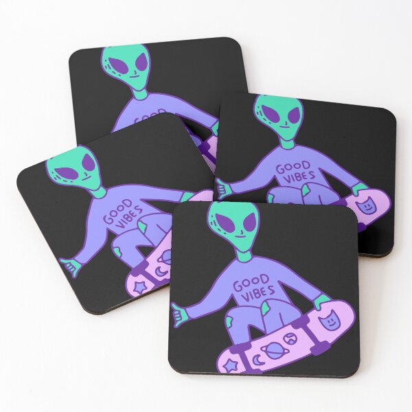 Item preview, Alien on Skateboard designed and sold by IvekDesigns.