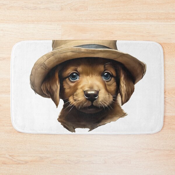 Item preview, Copy of Dog wearing hat,yellow color,abstract,cartoon,Puppy, cub designed and sold by Hermossa-Art.