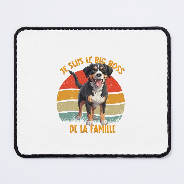 Item preview, Chien Bouvier de l'Entlebuch (Entlebucher Mountain Dog), I am the big boss of the family, for the lovers of the cattle dogs, in French designed and sold by isaweb.