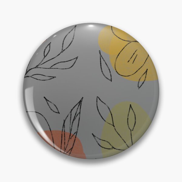 Item preview, Flower leaf geometry shape abstract grey pattern  designed and sold by Yana Mustafina | Boho Soulful Designs.