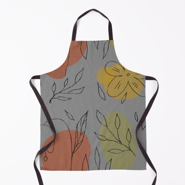 Item preview, Flower leaf geometry shape abstract grey pattern  designed and sold by Yana Mustafina | Boho Soulful Designs.