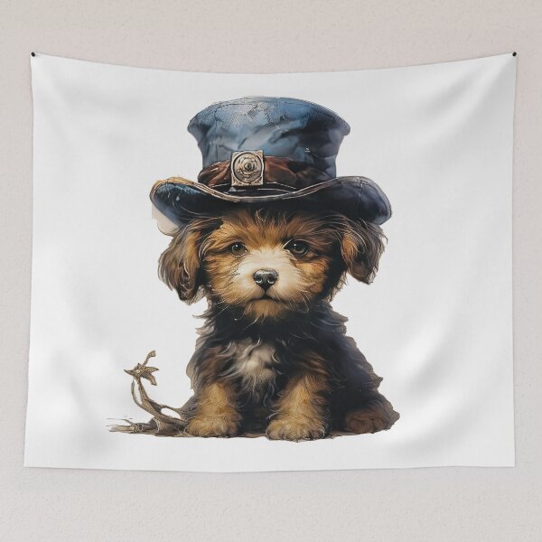 Item preview, Copy of Dog wearing hat,yellow color,abstract,cartoon,Puppy, cub designed and sold by Hermossa-Art.