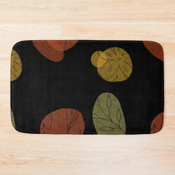 Item preview, Flower leaf geometry shape abstract black pattern  designed and sold by Yana Mustafina | Boho Soulful Designs.