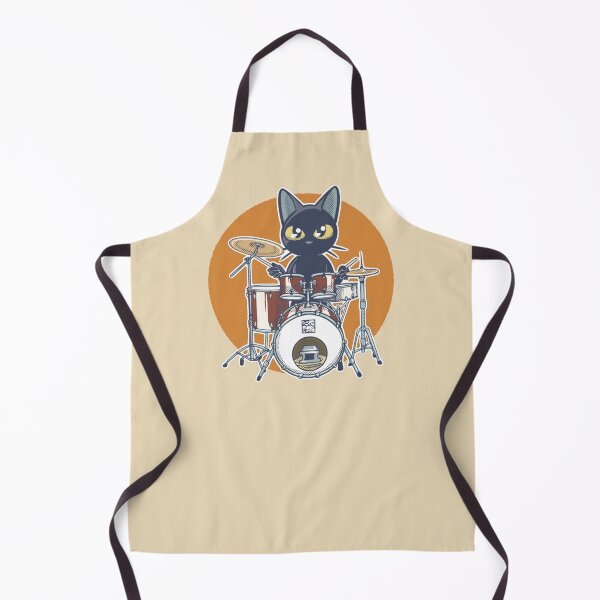 Item preview, Cat Drummer designed and sold by BATKEI ART.