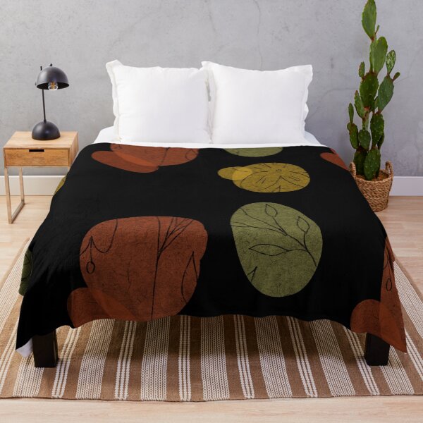 Item preview, Flower leaf geometry shape abstract black pattern designed and sold by Yana Mustafina | Boho Soulful Designs.