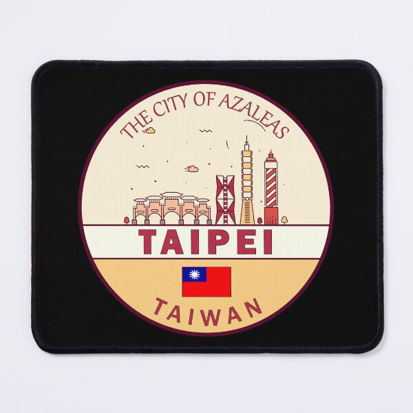 Item preview, Taipei Taiwan City Skyline Emblem designed and sold by KrisSidDesigns.