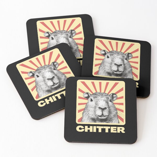 Item preview, Retro chitter capybara - funny capybara designed and sold by Straya75.