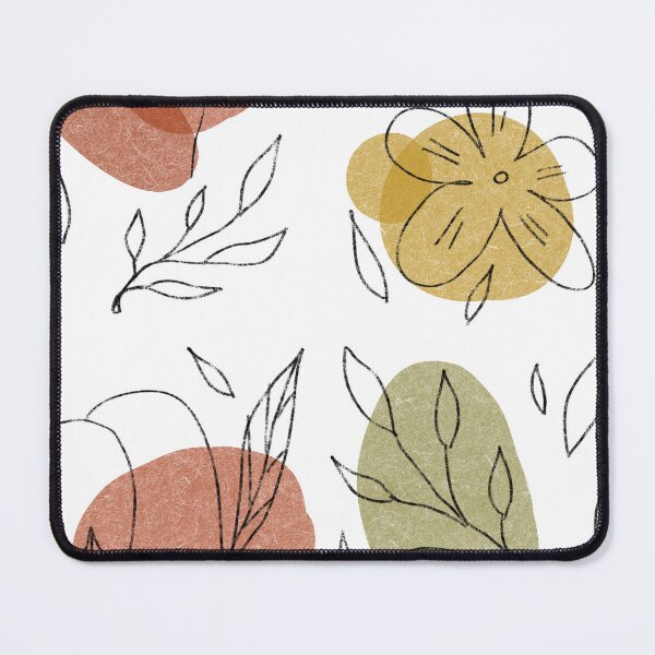 Item preview, Flower leaf geometry shape abstract simple pattern designed and sold by Yana Mustafina | Boho Soulful Designs.