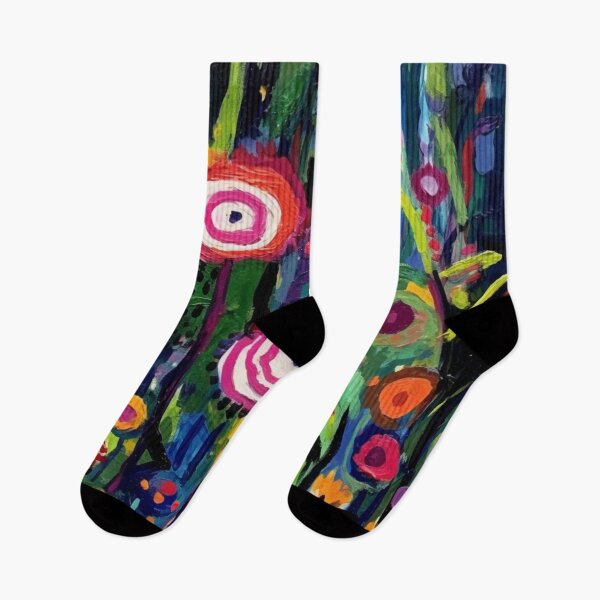 Item preview, Colorful abstract flower pettern Color Nature Color decorative element Flowers Impressionism pop art designed and sold by PinkPinkArts.