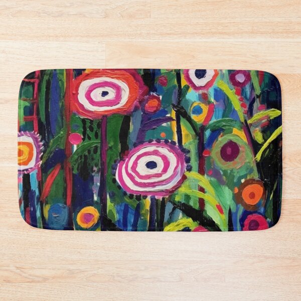 Item preview, Colorful abstract flower pettern Color Nature Color decorative element Flowers Impressionism pop art designed and sold by PinkPinkArts.