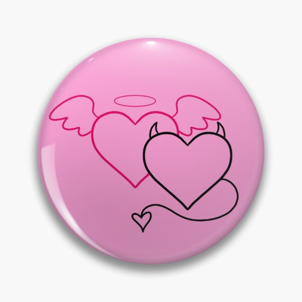 Item preview, ANGEL AND DEMON HEARTS designed and sold by SweetCoffin.