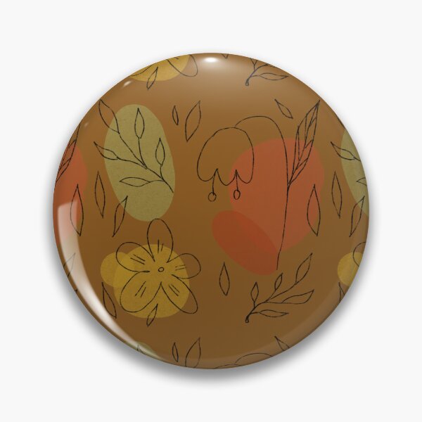 Item preview, Flower leaf geometry shape abstract brown pattern designed and sold by Yana Mustafina | Boho Soulful Designs.