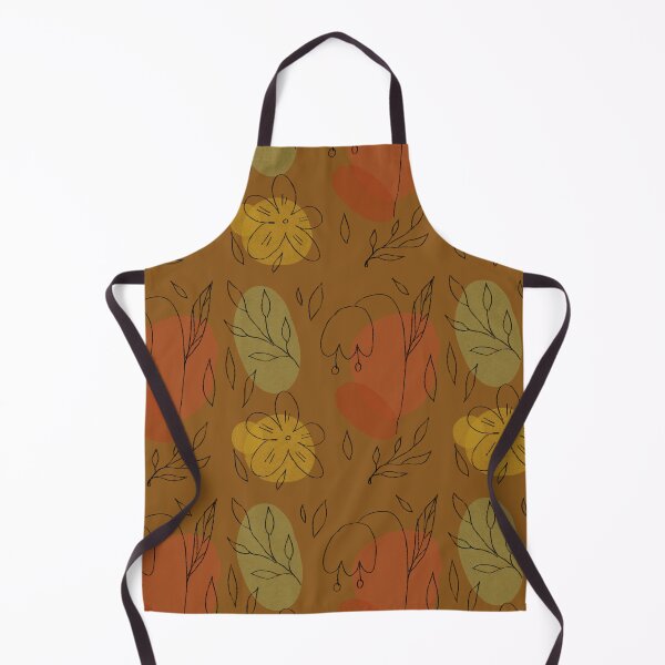 Item preview, Flower leaf geometry shape abstract brown pattern designed and sold by Yana Mustafina | Boho Soulful Designs.