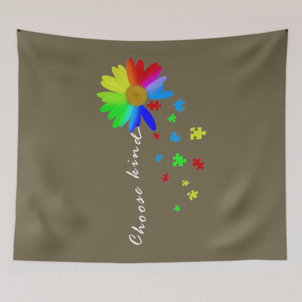 Item preview, Floral Graphic Autism Awareness Daisy Flower Puzzle 	 designed and sold by cqgfuwmgcy84.