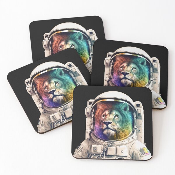 Item preview, A Lion in Space Suit, Astronaut Lion designed and sold by iCherryRed.