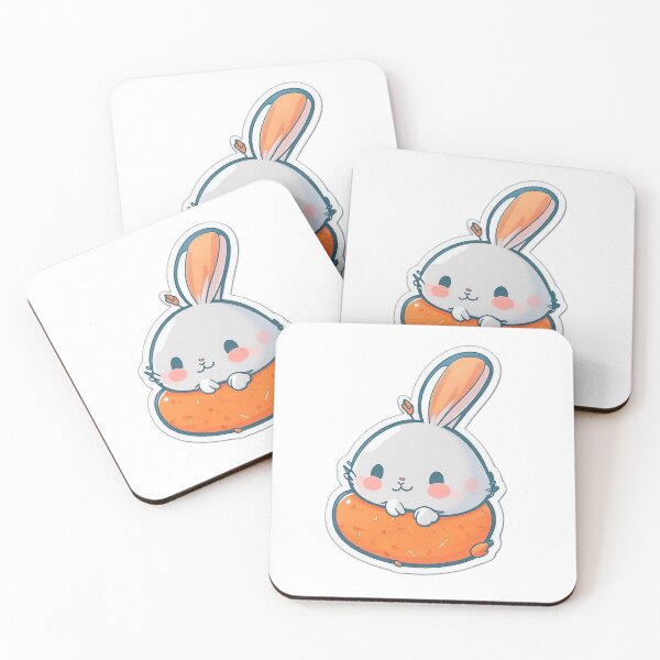 Item preview, Cute bunny white carrot pilow designed and sold by FFixation.