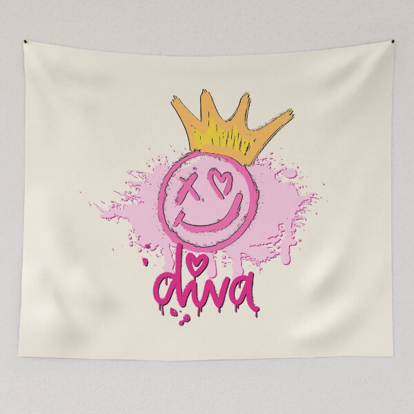 Item preview, Graffiti Diva Queen Emoji designed and sold by RinaGArt.