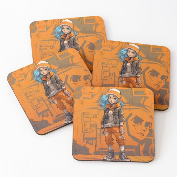 Item preview, graffiti girl in sketchbook style designed and sold by nolutsch.