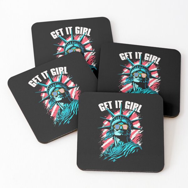 Item preview, Statue Of Liberty Get It Girl American Flag 4th of July designed and sold by GrandeDuc.