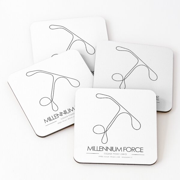 Item preview, Millennium Force Minimalistic Rollercoaster Layout designed and sold by Aestheticoasters.