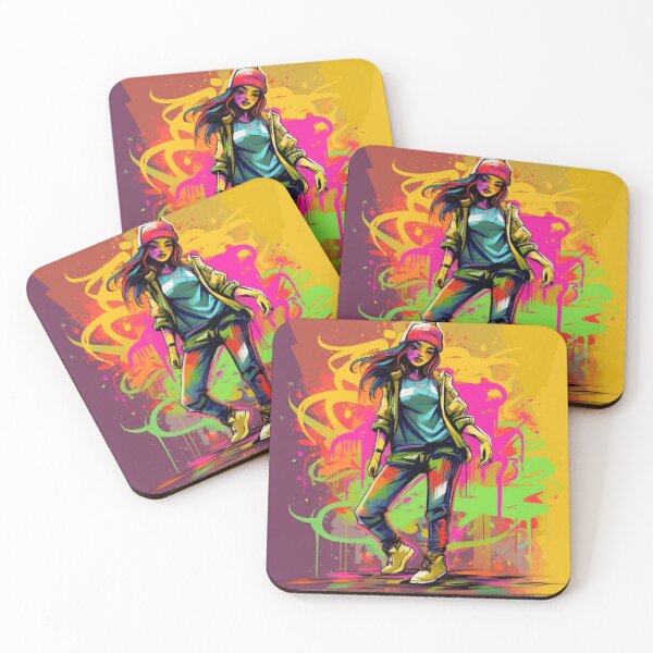 Item preview, graffiti girl in sketchbook style designed and sold by nolutsch.