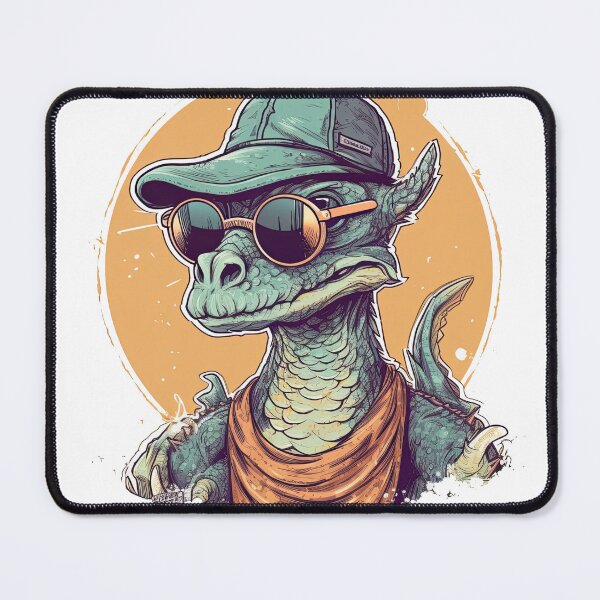 Artikelvorschau, Importiertes Drachen-T-Shirt: Jägerinspiriertes, meliertes Grau-Design mit einzigartigem Humor und cooler Note. entworfen und verkauft von DooodleGod.