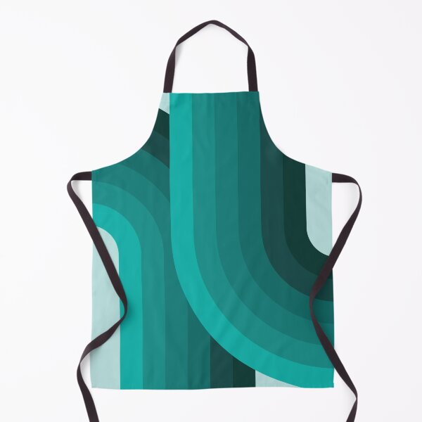 Aperçu de l'œuvre Mid Century Modern Geometric 89.3 in Teal Shades (Rainbow Abstract) créée et vendue par nineFlorals.